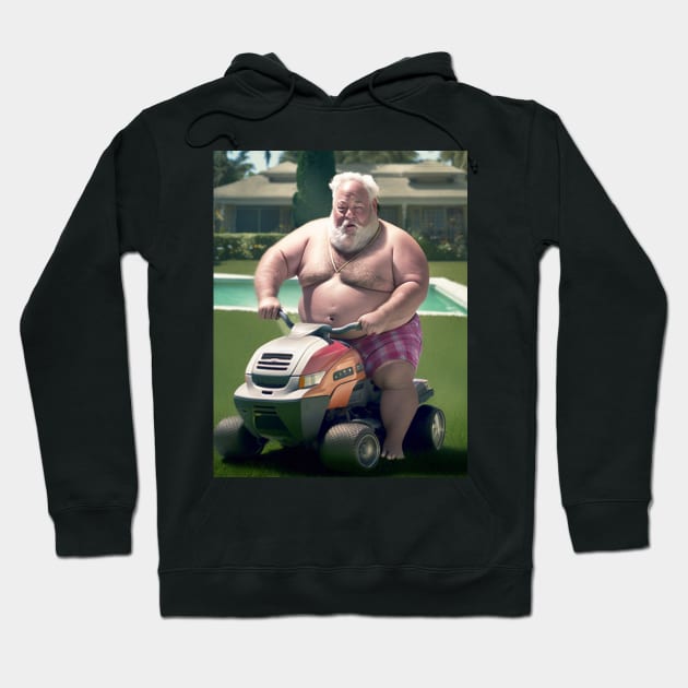 chubby grandpa happy Hoodie by PicRidez